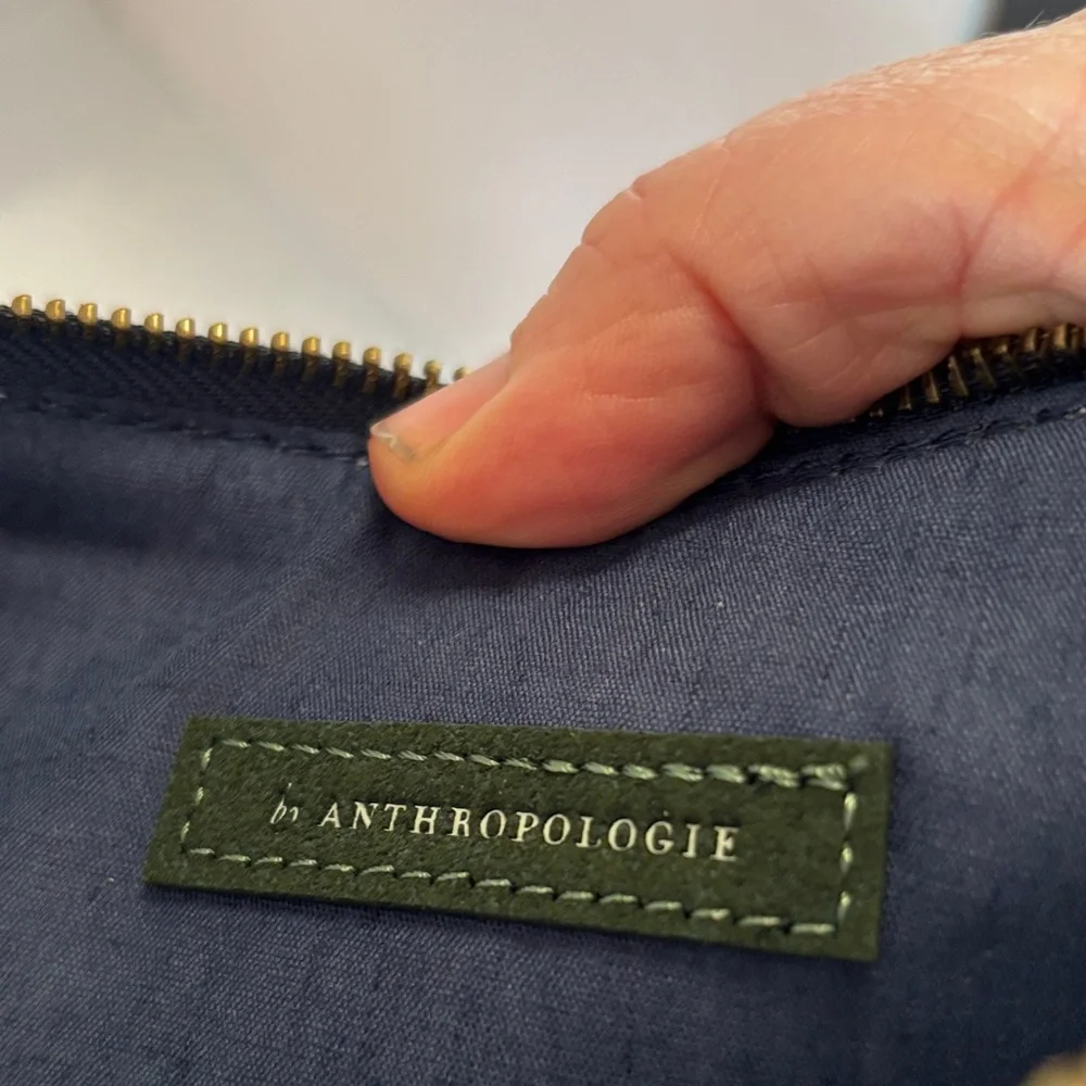 By Anthropologie Floral Zipper Pouch NWOT